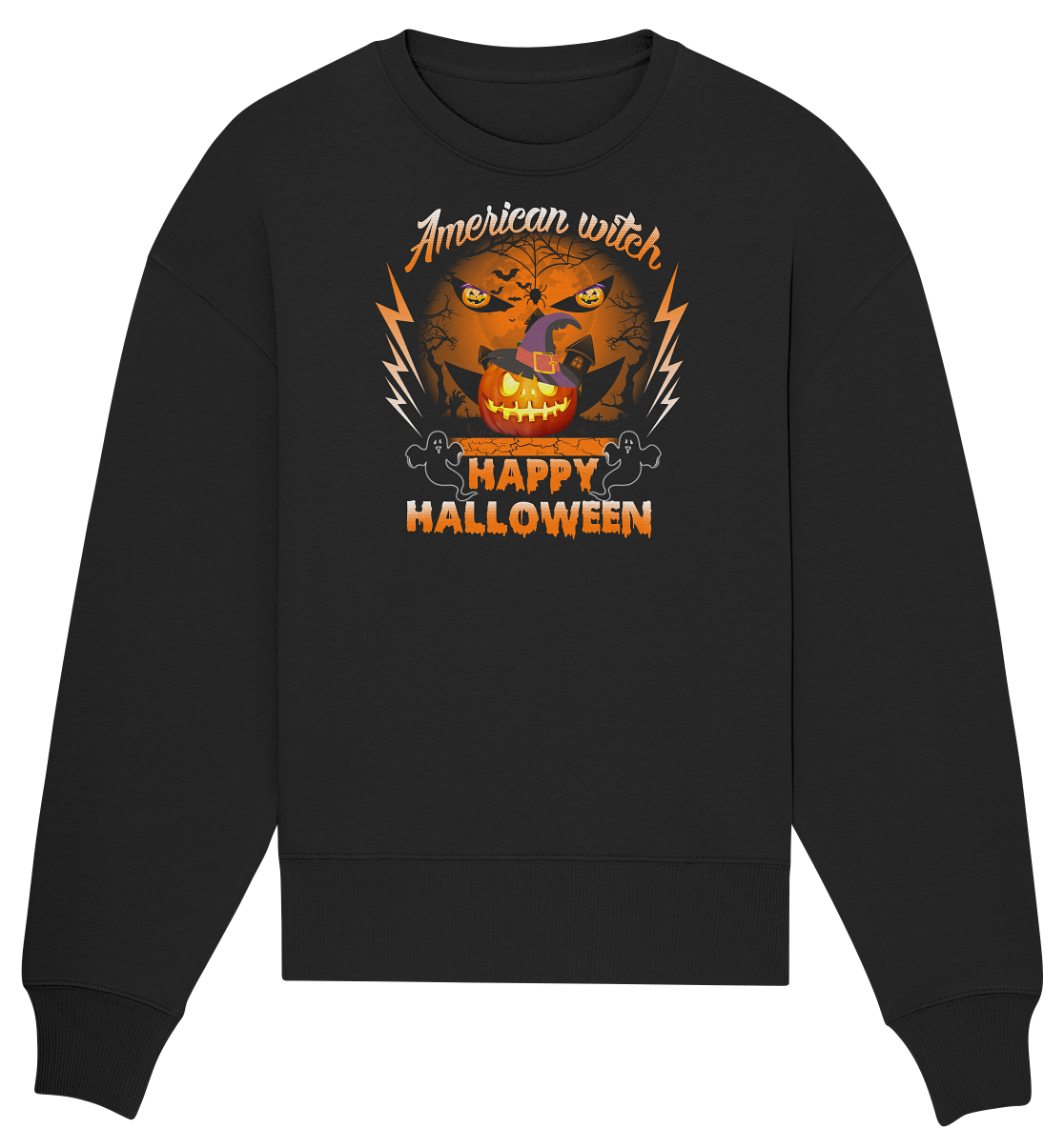 American Witch (Kürbis) - Organic Oversize Sweatshirt