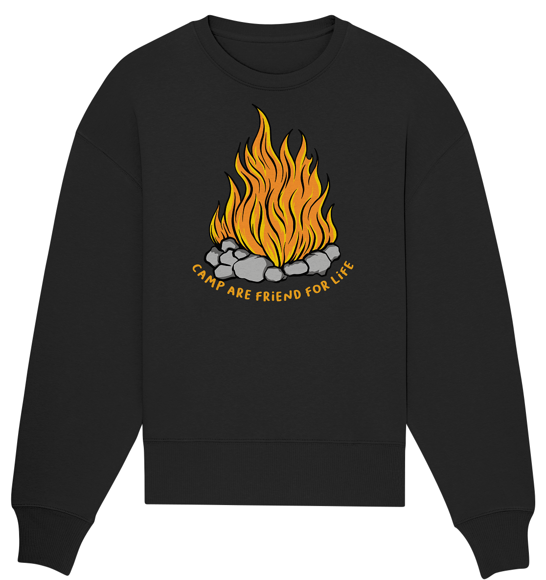Camp are Friend for Life - Organic Oversize Sweatshirt
