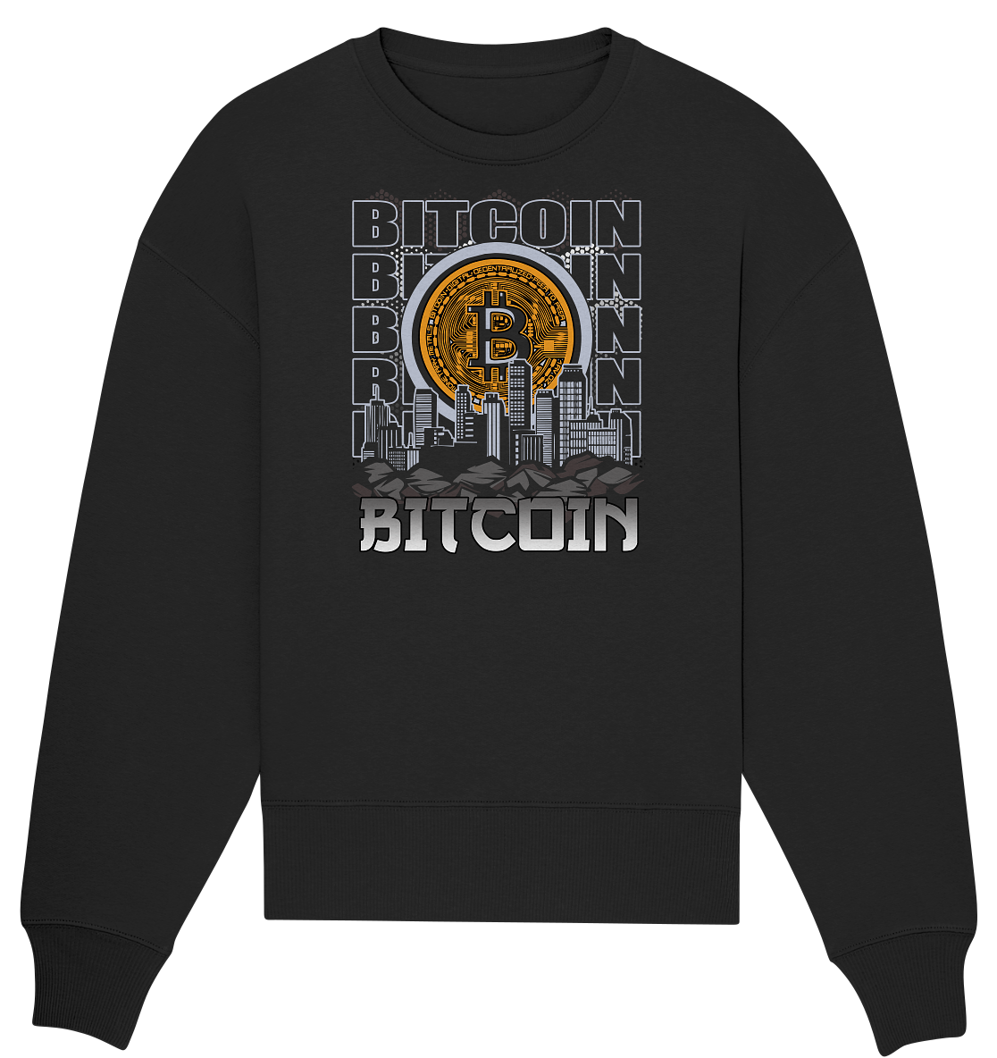 Bitcoin Town - Organic Oversize Sweatshirt