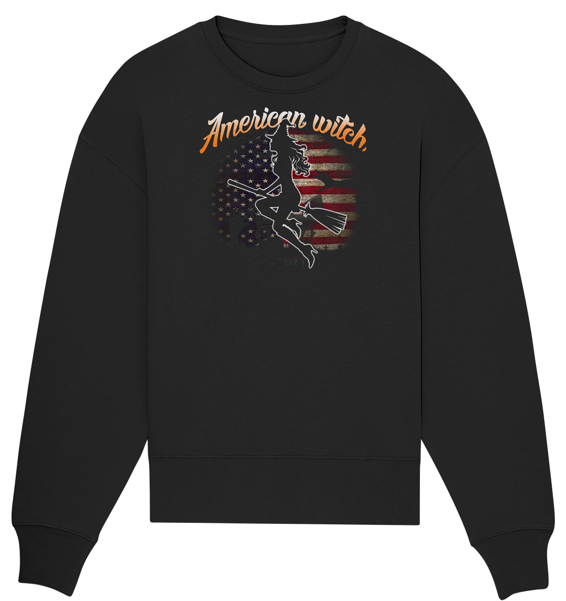 American Witch (Flagge) - Organic Oversize Sweatshirt