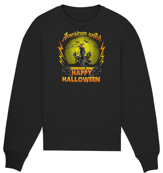American Witch (Gelb) - Organic Oversize Sweatshirt