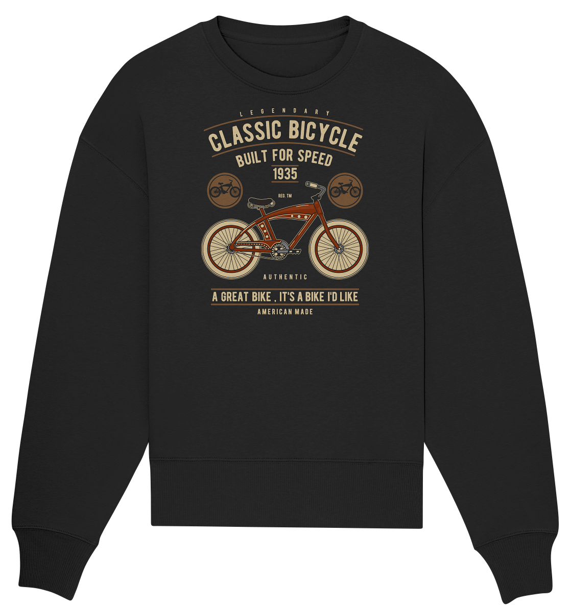Classic Bicycle - Organic Oversize Sweatshirt