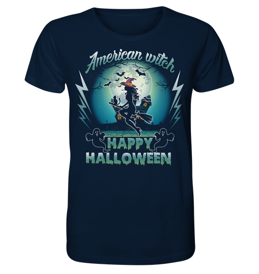 American Witch (Blau) - Organic Shirt