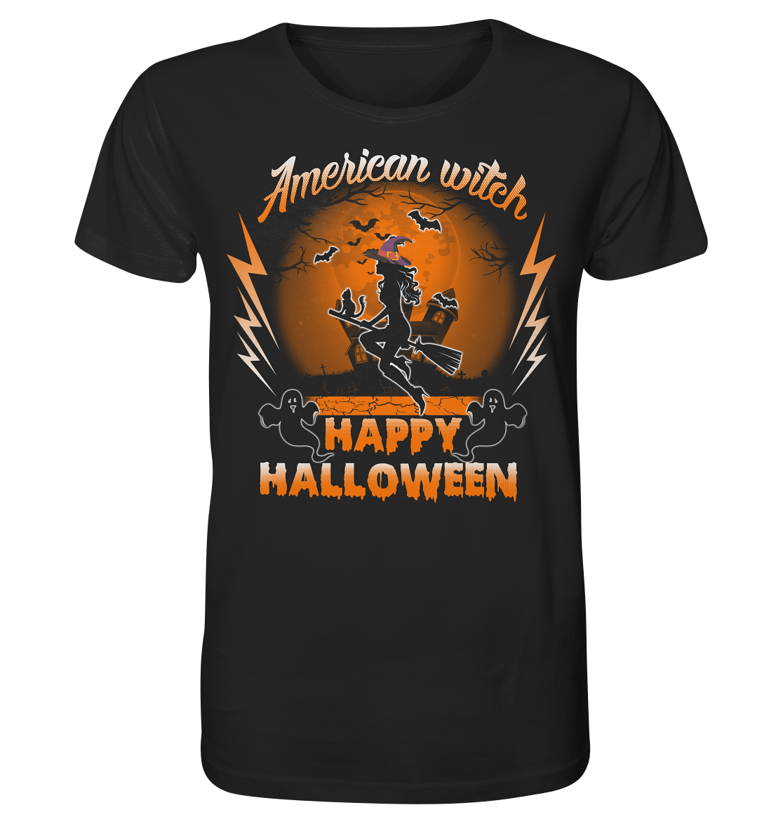 American Witch (Orange) - Organic Shirt
