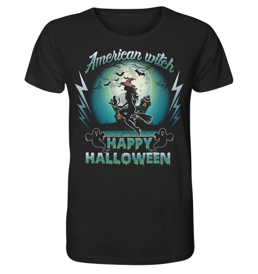 American Witch (Blau) - Organic Shirt