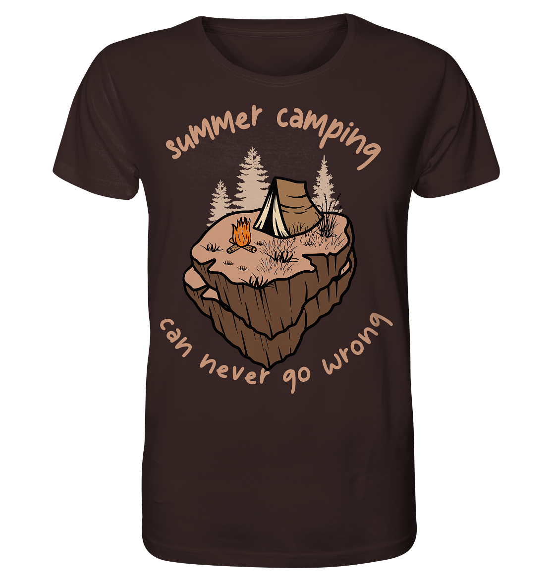 Summer Camping Can Never Go Wrong - Organic Shirt
