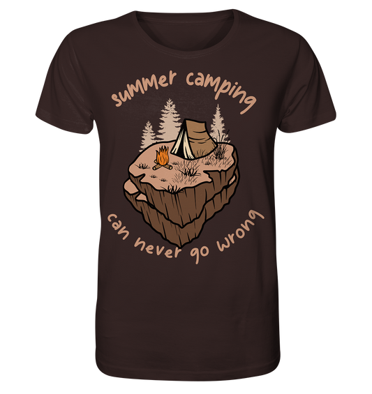 Summer Camping Can Never Go Wrong - Organic Shirt