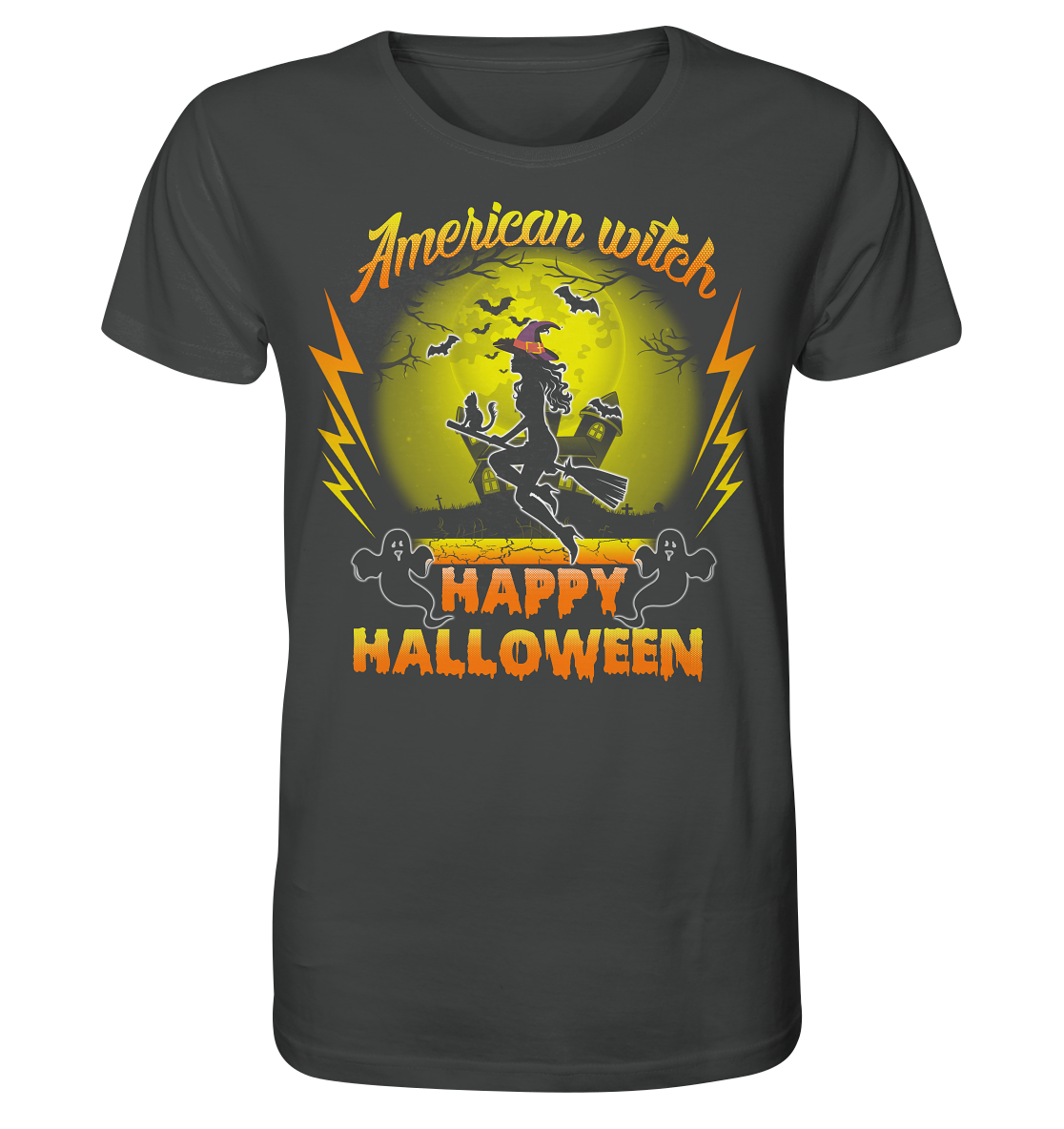 American Witch (Gelb) - Organic Shirt