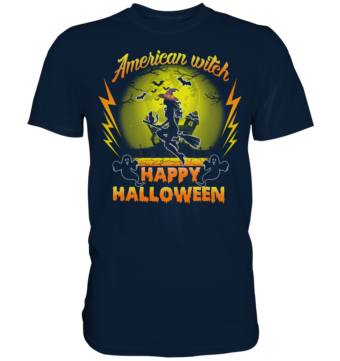 American Witch (Gelb) - Premium Shirt