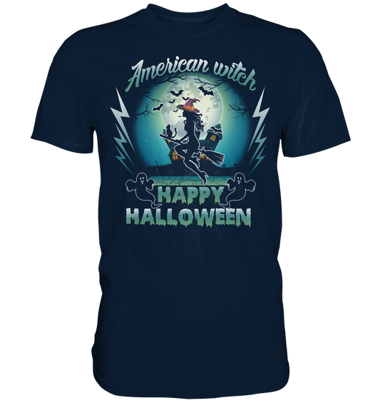American Witch (Blau) - Premium Shirt