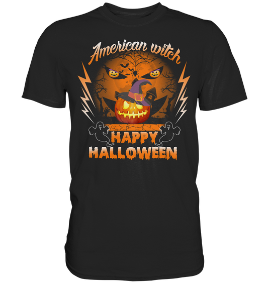 American Witch (Kürbis) - Premium Shirt