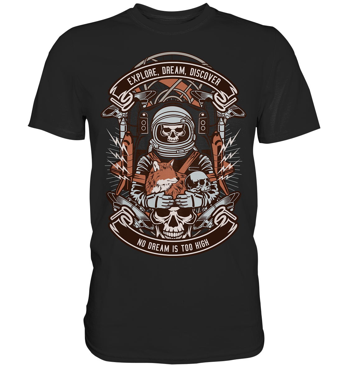 Astronaut Skull - Premium Shirt