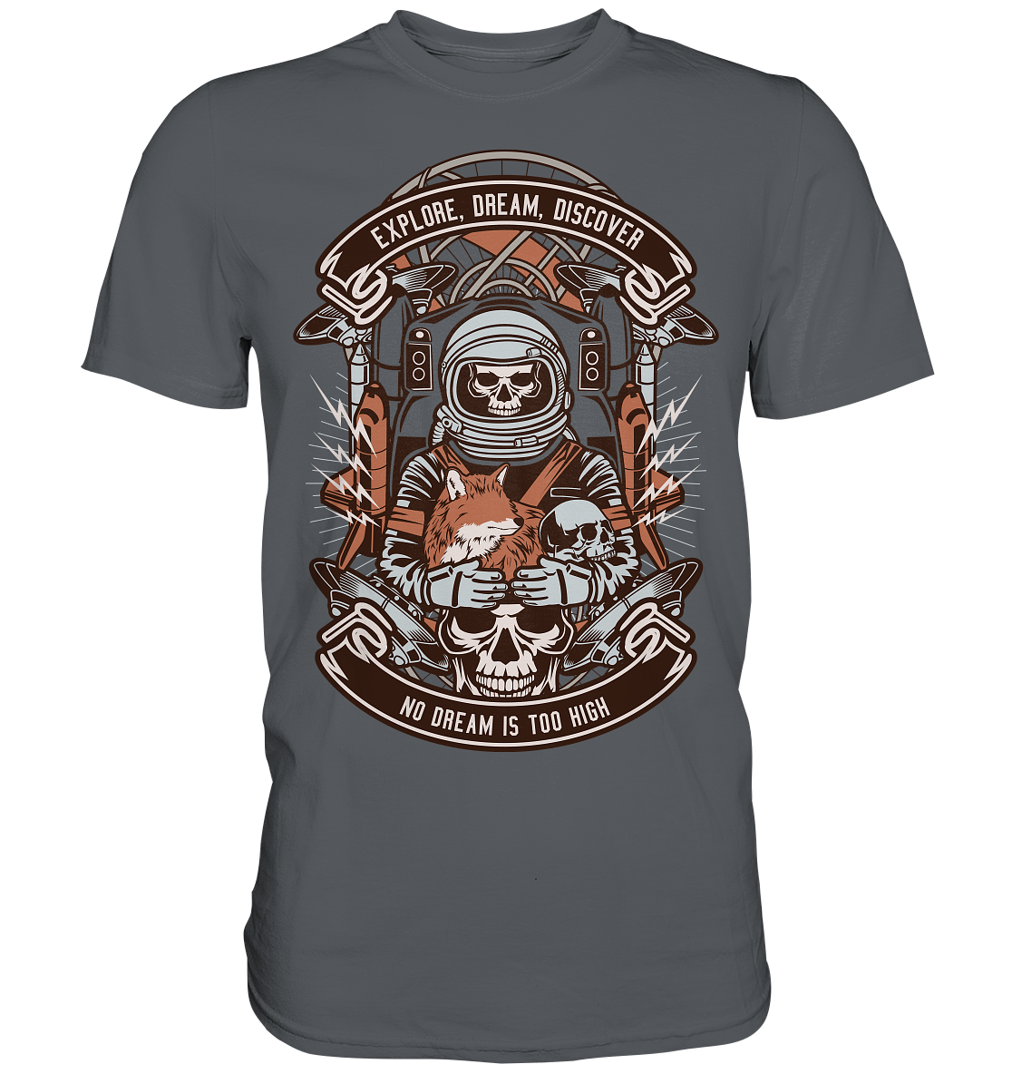 Astronaut Skull - Premium Shirt