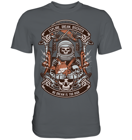 Astronaut Skull - Premium Shirt
