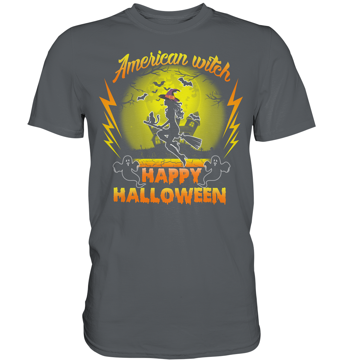 American Witch (Gelb) - Premium Shirt