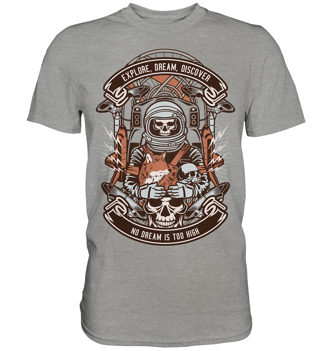 Astronaut Skull - Premium Shirt