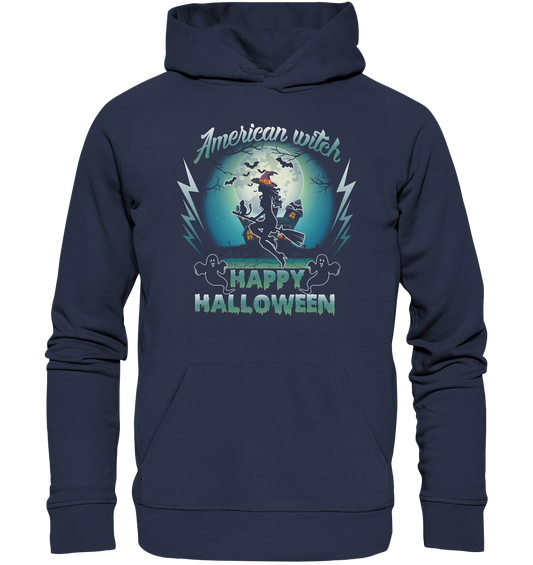 American Witch (Blau) - Premium Unisex Hoodie