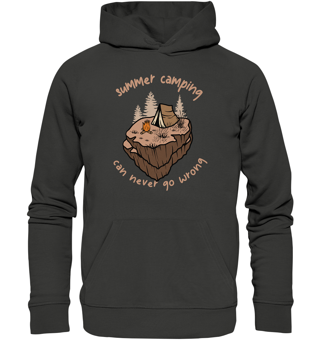 Summer Camping Can Never Go Wrong - Premium Unisex Hoodie