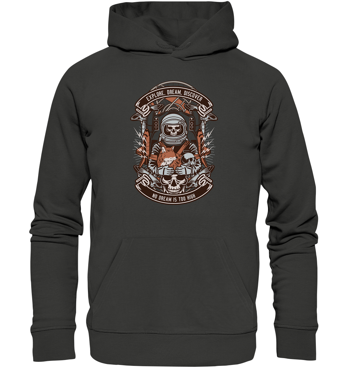 Astronaut Skull - Premium Unisex Hoodie
