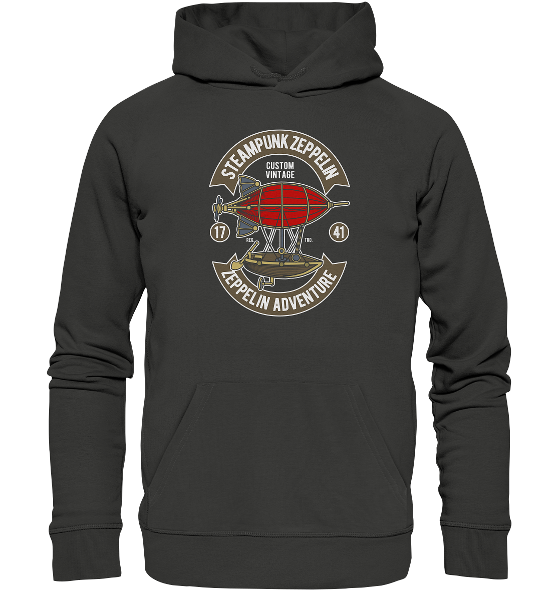 Steampunk Zeppelin - Premium Unisex Hoodie