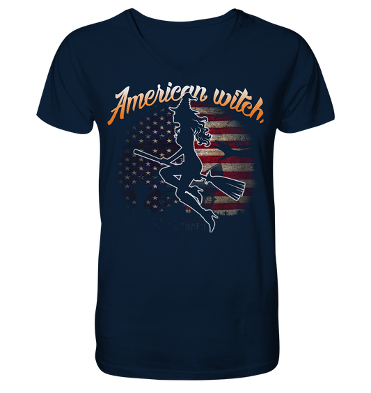 American Witch (Flagge) - V-Neck Shirt