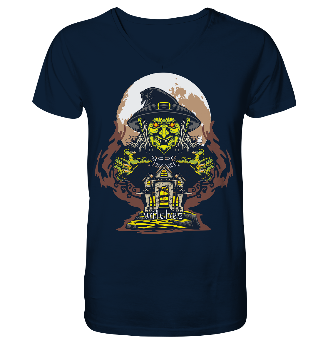 Halloween Illustration 10 - V-Neck Shirt