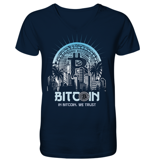 Bitcoin Town We Trust - V-Neck Shirt