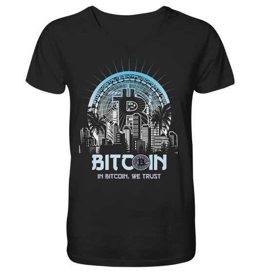 Bitcoin Town We Trust - V-Neck Shirt