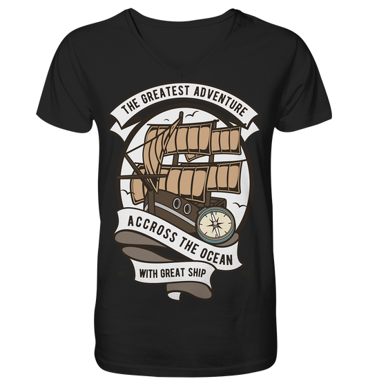 Accross The Ocean - V-Neck Shirt