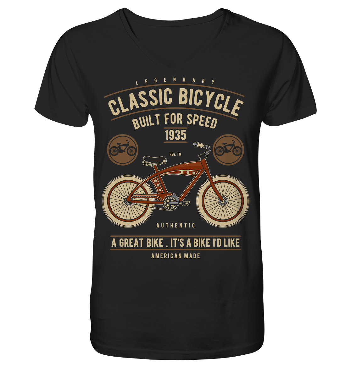 Classic Bicycle - V-Neck Shirt
